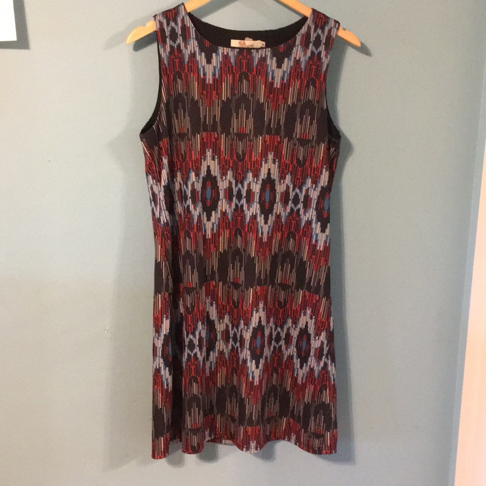 Patterned Sleeveless Dress